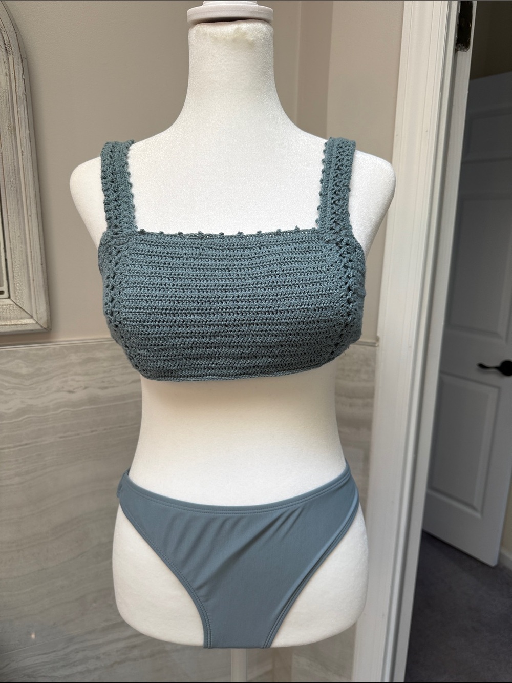 Xhilaration Gray Bikini Set - Soft Slate Hue